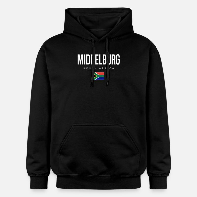 Middelburg, Afrique du Sud - Sweat à capuche Softstyle® Gildan Unisexe - noir