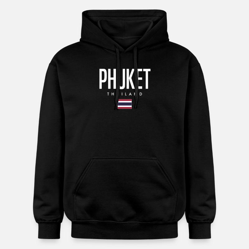 Phuket, Thaïlande - Sweat à capuche Softstyle® Gildan Unisexe - noir
