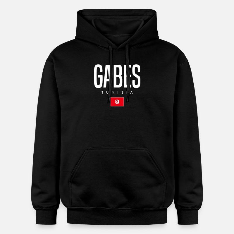 Gabès Tunisie - Sweat à capuche Softstyle® Gildan Unisexe - noir