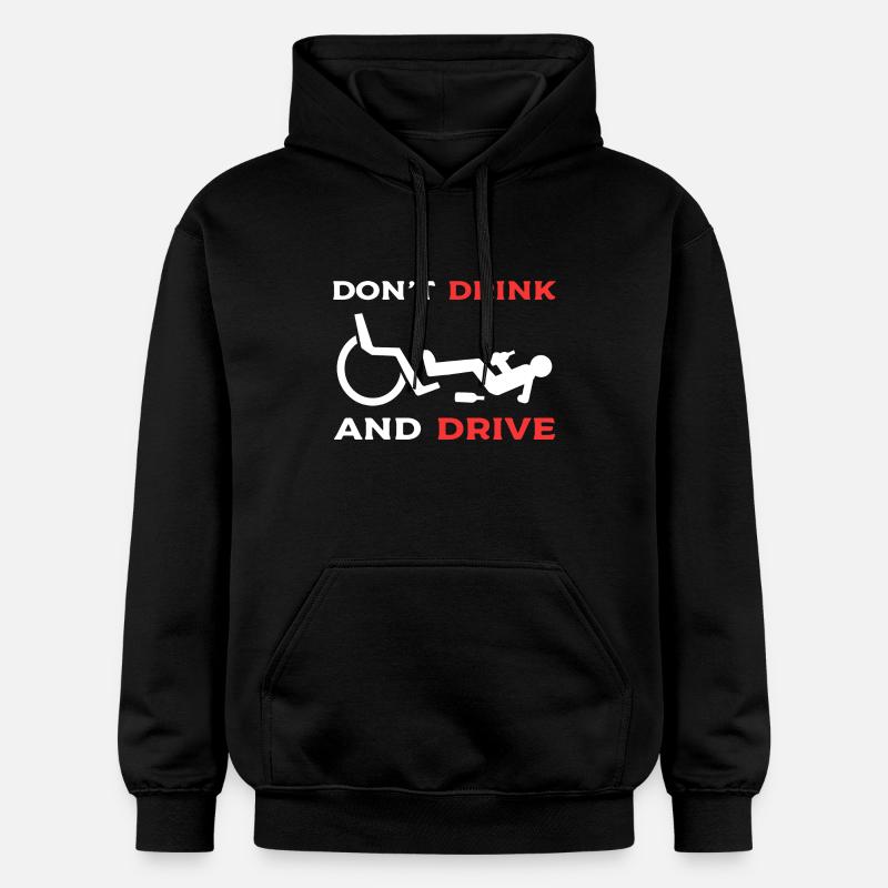 Rollstuhl - Gildan Unisex Softstyle® Midweight Hoodie - Schwarz