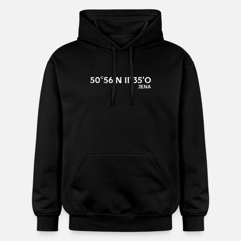 Coordonnées souvenir d’Iéna - Sweat à capuche Softstyle® Gildan Unisexe - noir
