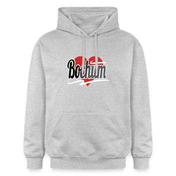 Bochum - Gildan Unisex Softstyle® Midweight Hoodie - light heather grey - Front - Liana (172cm) & Jaron (178cm)