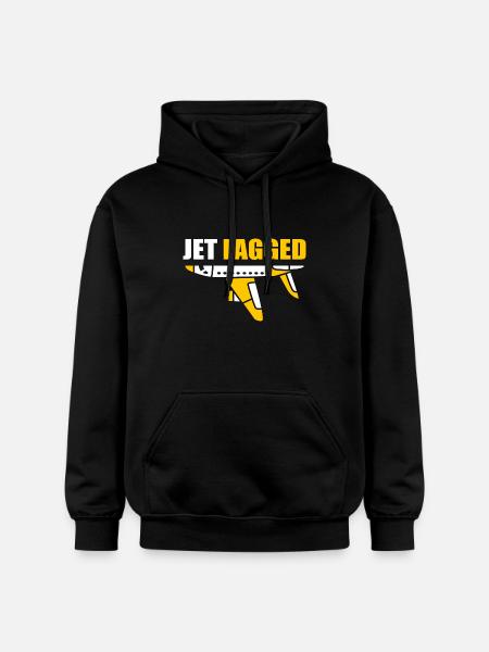 Pilot Airplane - Gildan Unisex Softstyle® Midweight Hoodie - black