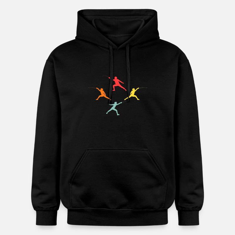 Fechter Evolution Fechten - Gildan Unisex Softstyle® Midweight Hoodie - Schwarz