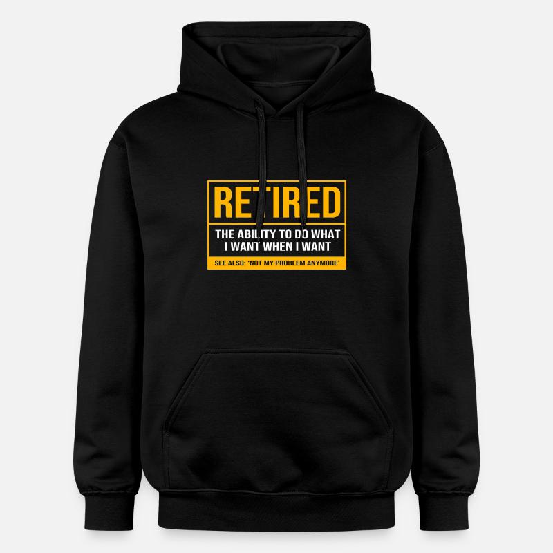 Retraite 2025 Retraité Pension Retraité - Sweat à capuche Softstyle® Gildan Unisexe - noir