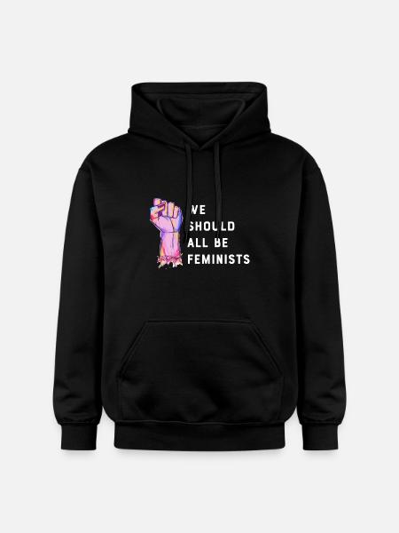 We should all be Feminists - Gildan Unisex Softstyle® Midweight Hoodie - black