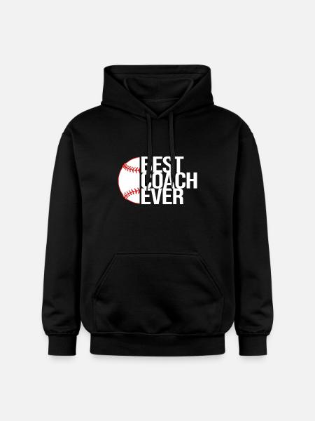 Baseball Coach - Gildan Unisex Softstyle® Midweight Hoodie - black