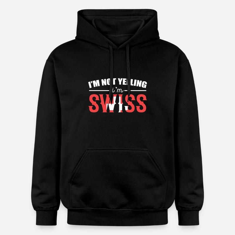 Schweiz Schweizer Schweizerdeutsch - Gildan Unisex Softstyle® Midweight Hoodie - Schwarz