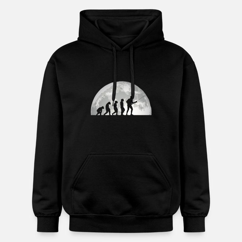 Fechter Evolution Fechten - Gildan Unisex Softstyle® Midweight Hoodie - Schwarz