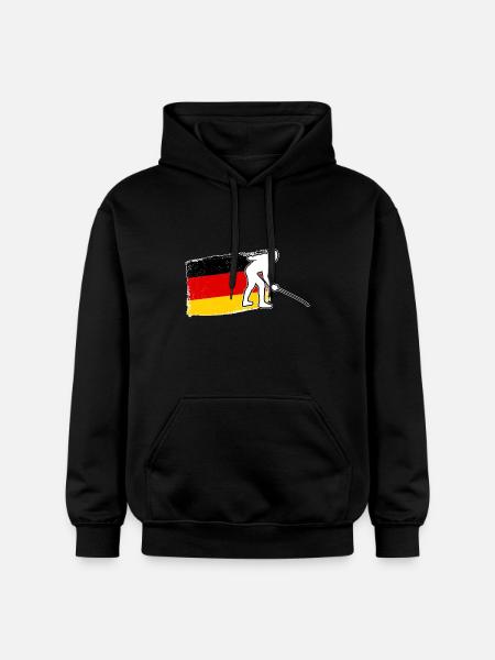Fencing Germany Flag Fencing - Gildan Unisex Softstyle® Midweight Hoodie - black