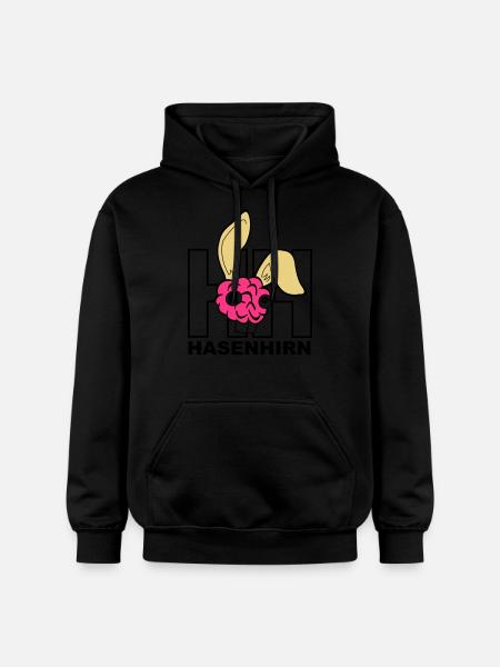 Hasenhirn - Gildan Unisex Softstyle® Midweight Hoodie - Schwarz