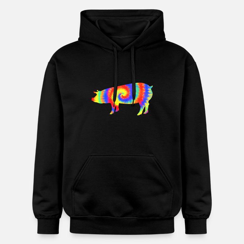 Cochon - Sweat à capuche Softstyle® Gildan Unisexe - noir