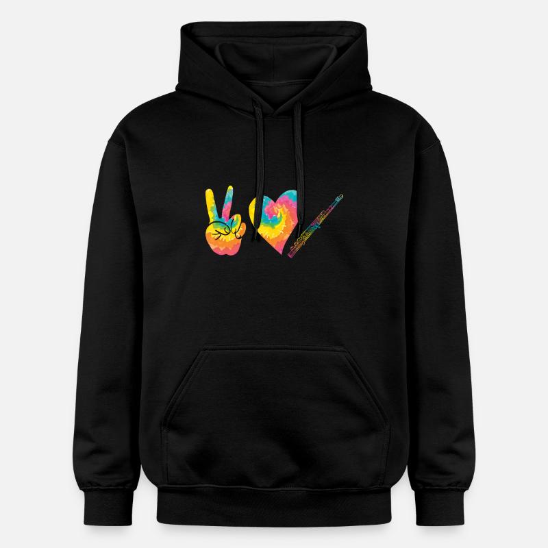 Joueur de flûte - Sweat à capuche Softstyle® Gildan Unisexe - noir