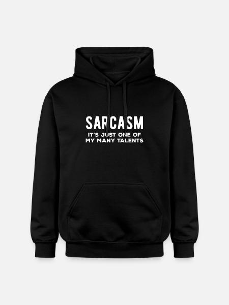 Sarkasme Et af mine mange talenter Sjov - Gildan Softstyle® Midweight unisex-hoodie - sort