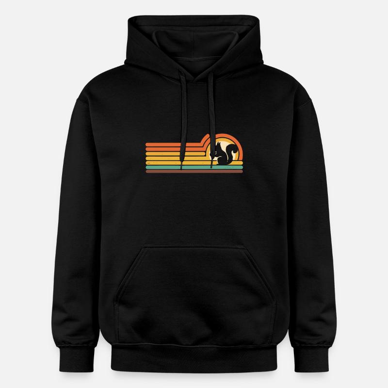 Écureuil Animal - Sweat à capuche Softstyle® Gildan Unisexe - noir