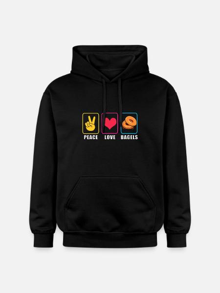 Bagel - Gildan Unisex Softstyle® Midweight Hoodie - black