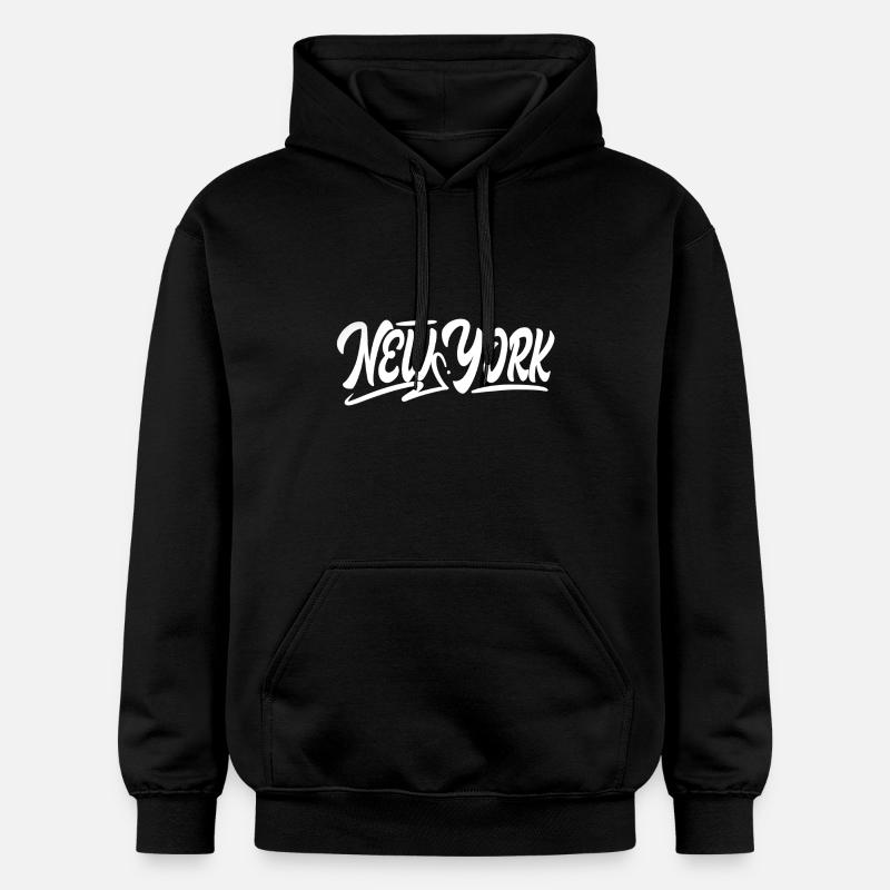 NEW YORK - Sweat à capuche Softstyle® Gildan Unisexe - noir