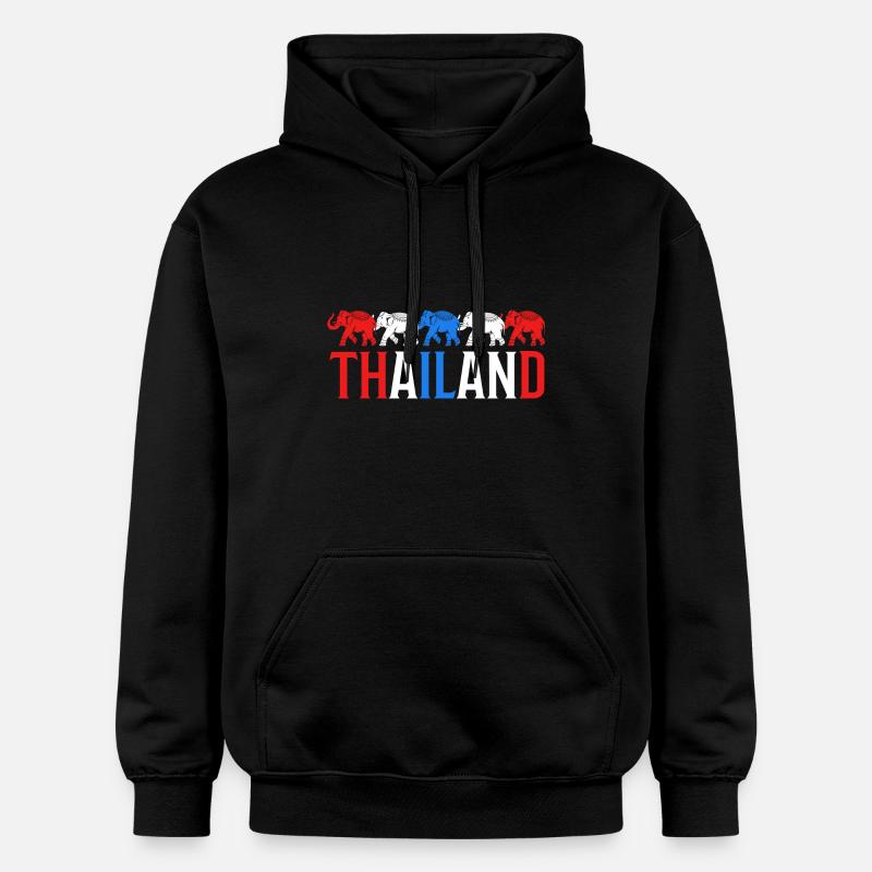 Thaïlande - Sweat à capuche Softstyle® Gildan Unisexe - noir