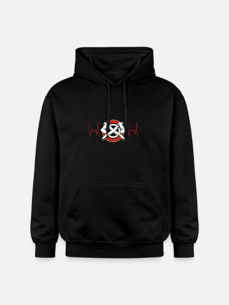 Axe Throw - Gildan Unisex Softstyle® Midweight Hoodie - black