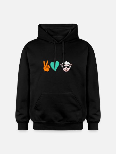 Shepherd Sheep - Gildan Unisex Softstyle® Midweight Hoodie - black