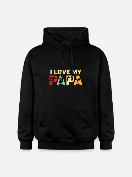 I love my Papa Judo - Gildan Unisex Softstyle® Midweight Hoodie - black