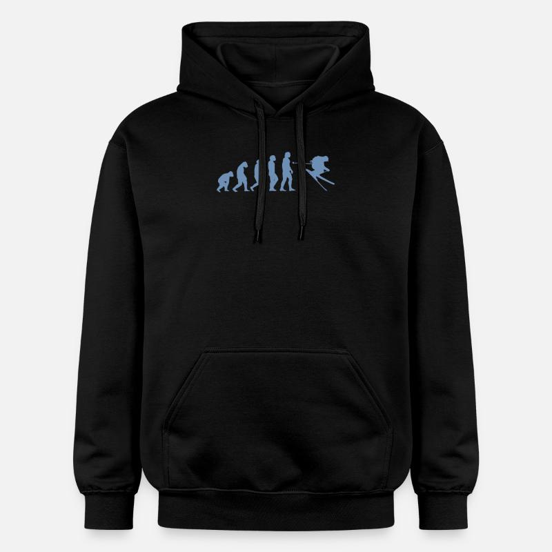 T-shirt Ski Evolution - Sweat à capuche Softstyle® Gildan Unisexe - noir