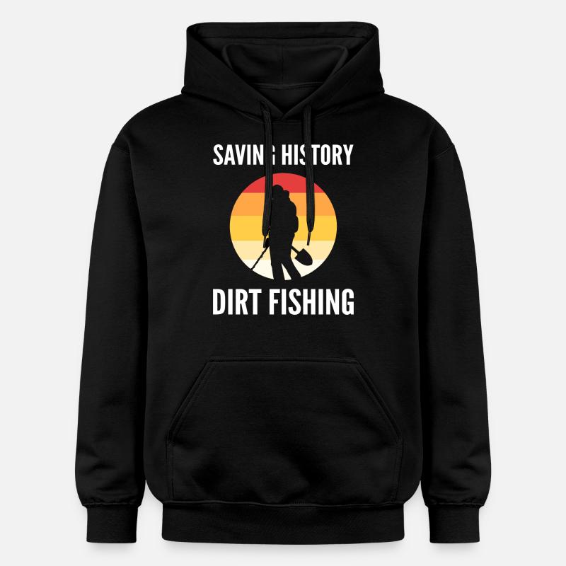 Détecteur de métaux - Sweat à capuche Softstyle® Gildan Unisexe - noir