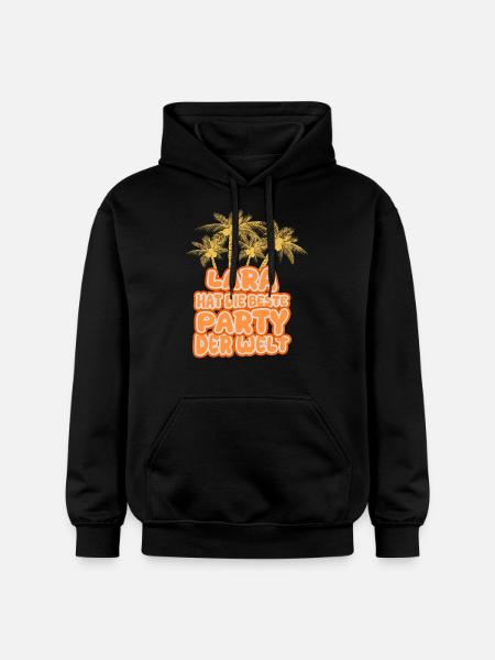 Holiday Lara - Gildan Unisex Softstyle® Midweight Hoodie - black