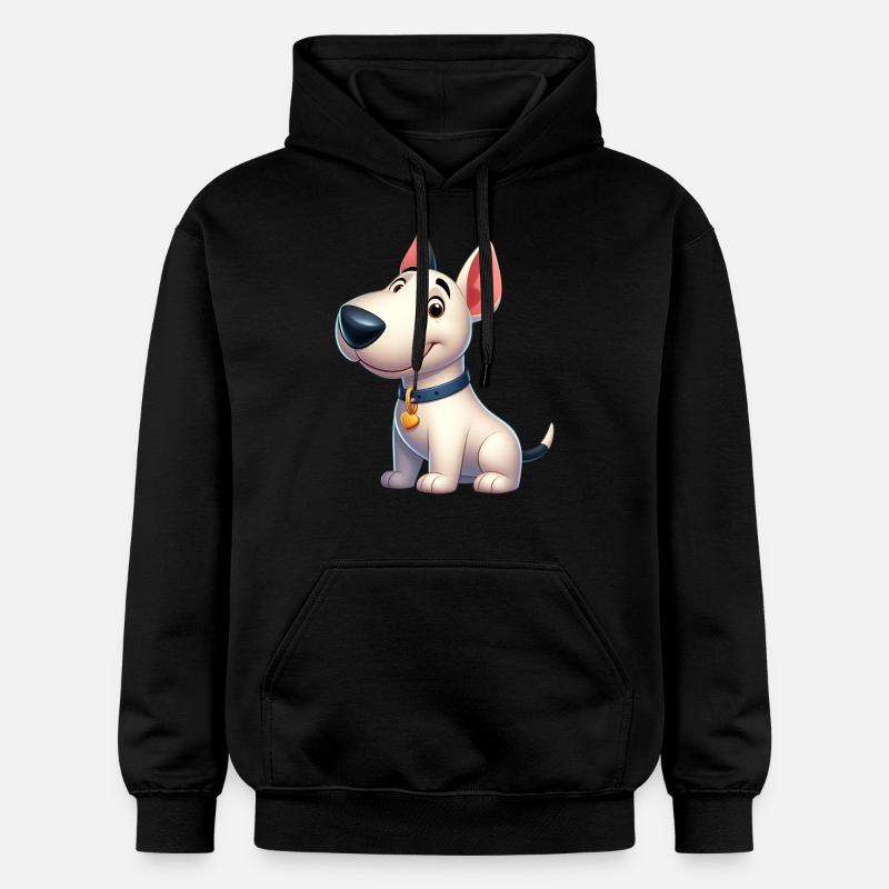 bull terrier 5 - Sweat à capuche Softstyle® Gildan Unisexe - noir