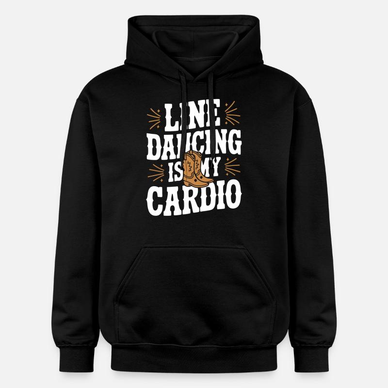 Line Dancing Dancing Dancers - Gildan Unisex Softstyle® Midweight Hoodie - black