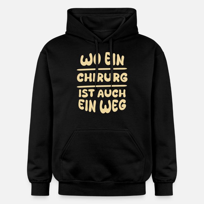 Chirurgien en tant que chirurgien - Sweat à capuche Softstyle® Gildan Unisexe - noir