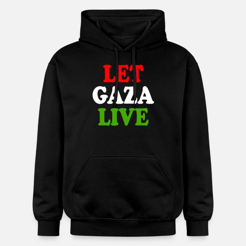 Let gaza live - Sweat à capuche Softstyle® Gildan Unisexe - noir