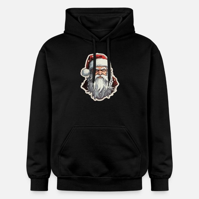 Père Noël - illustration - Sweat à capuche Softstyle® Gildan Unisexe - noir