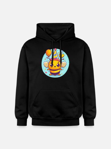 Bee Birthday Baby - Gildan Unisex Softstyle® Midweight Hoodie - black