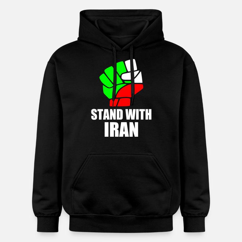 Stand with iran - Sweat à capuche Softstyle® Gildan Unisexe - noir