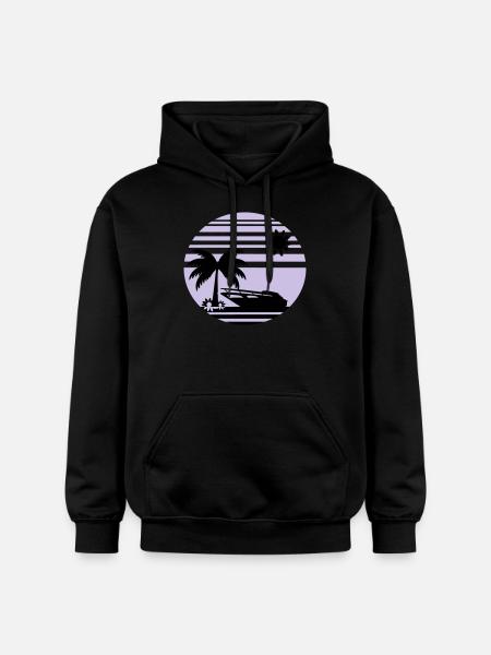 sunset_beach2 - Sweat à capuche Softstyle® Gildan Unisexe - noir