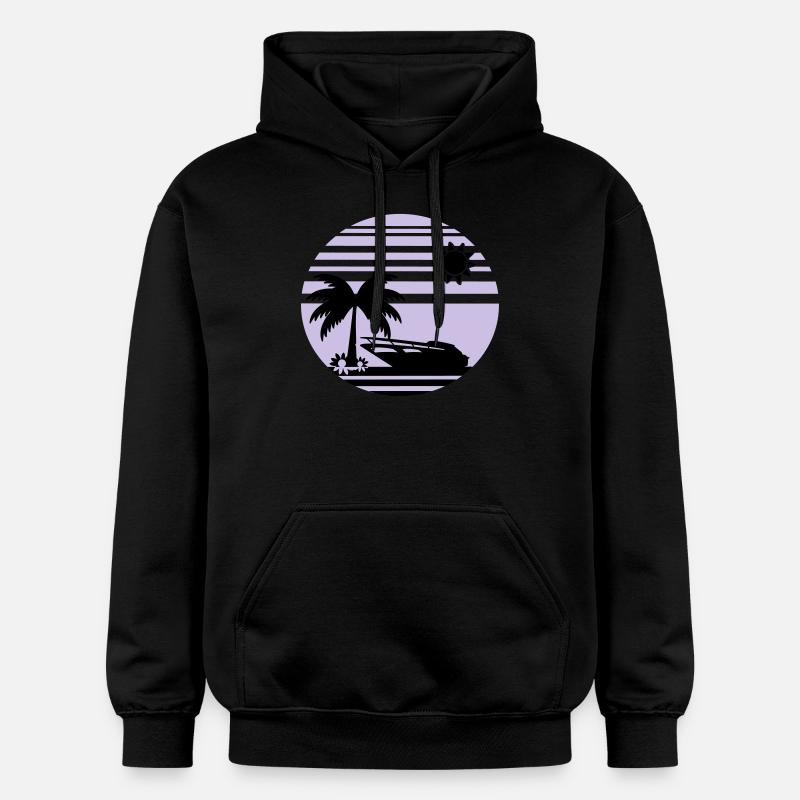 sunset_beach2 - Sweat à capuche Softstyle® Gildan Unisexe - noir