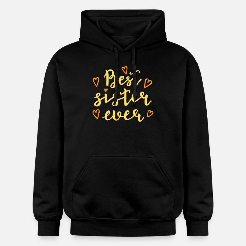 Best Sister Ever - Sweat à capuche Softstyle® Gildan Unisexe - noir