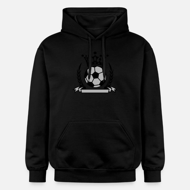 fussball banner - Sweat à capuche Softstyle® Gildan Unisexe - noir