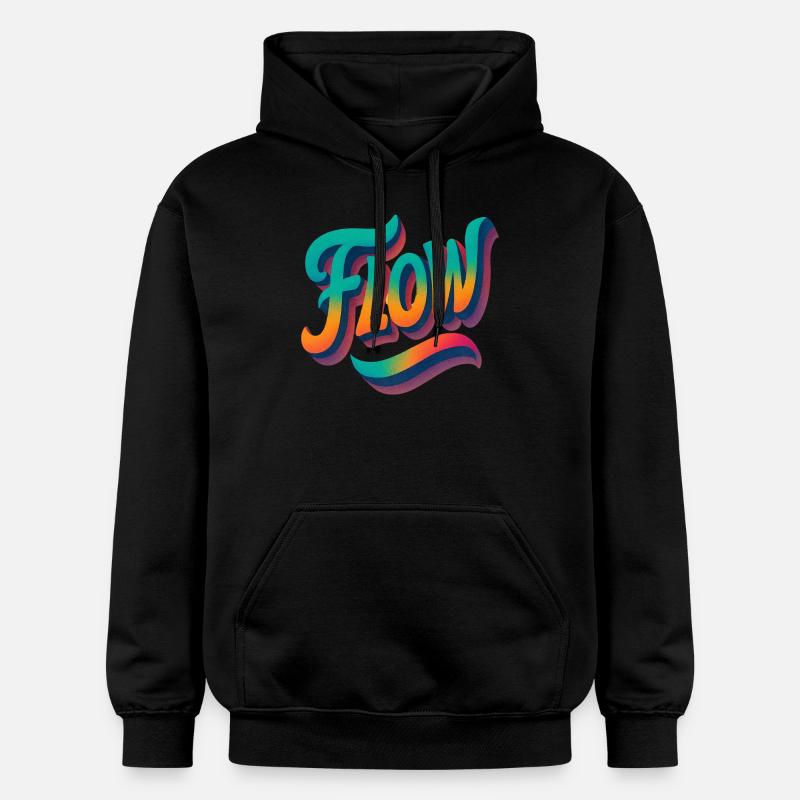 Let It Flow - Sweat à capuche Softstyle® Gildan Unisexe - noir