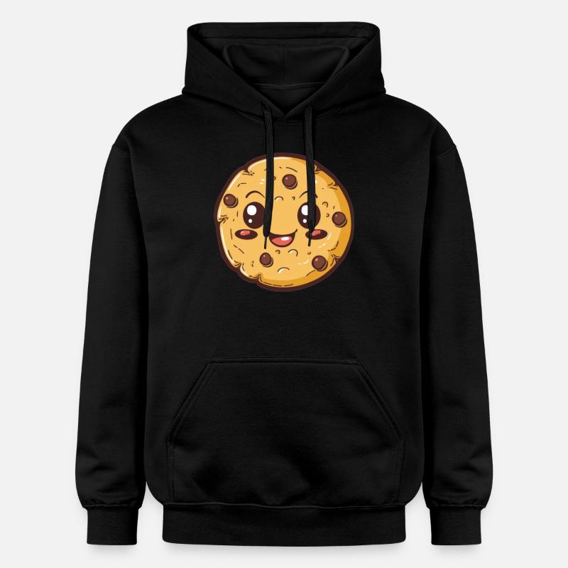Bande dessinée de biscuit drôle - Sweat à capuche Softstyle® Gildan Unisexe - noir