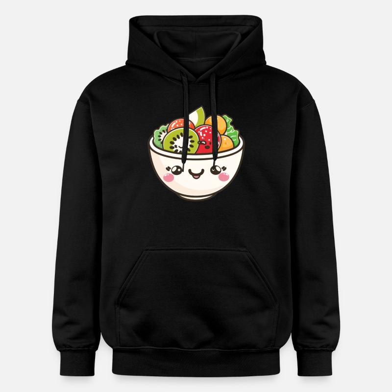 Mignon saladier Bol Bande dessinée - Sweat à capuche Softstyle® Gildan Unisexe - noir