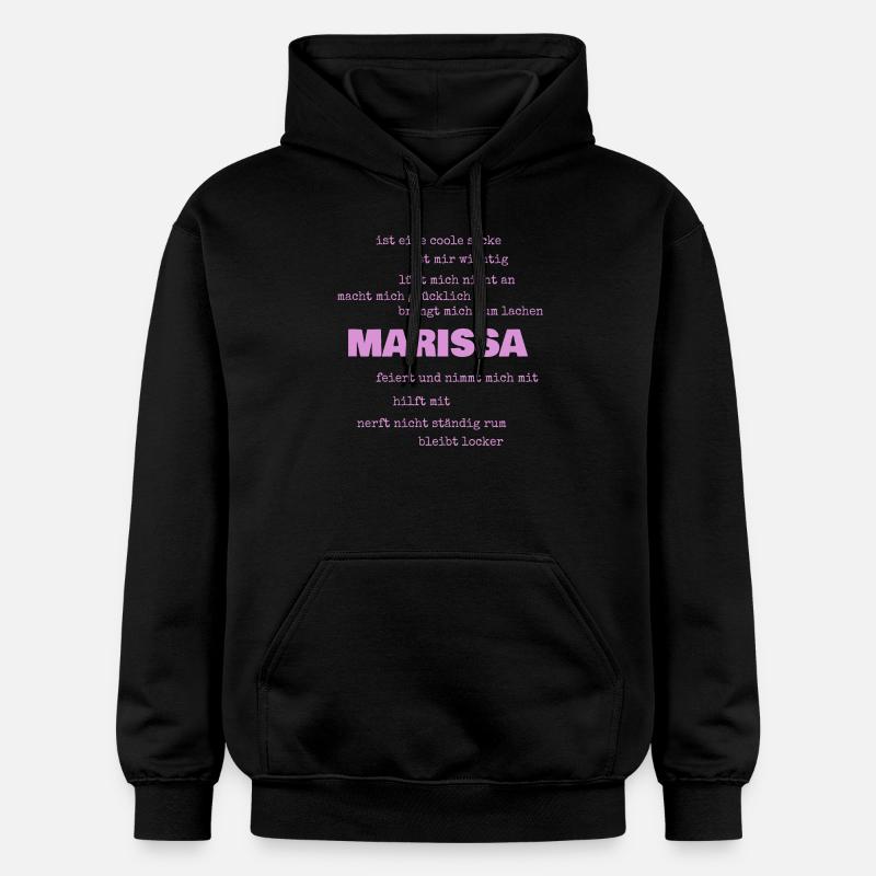 Marissa comme dicton - Sweat à capuche Softstyle® Gildan Unisexe - noir