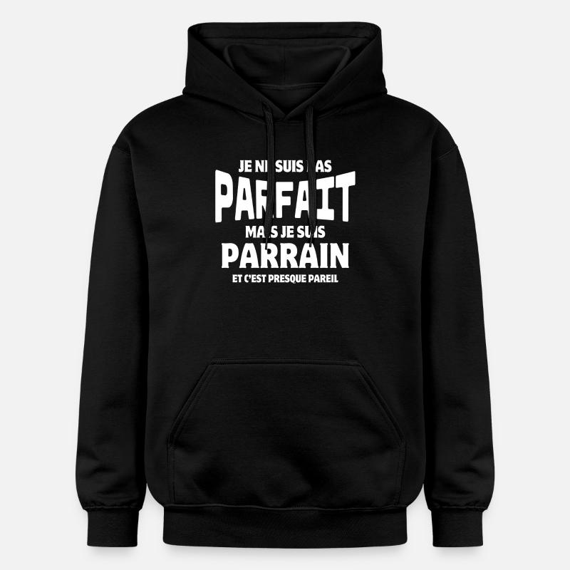 parrain, filleul, super parrain - Sweat à capuche Softstyle® Gildan Unisexe - noir