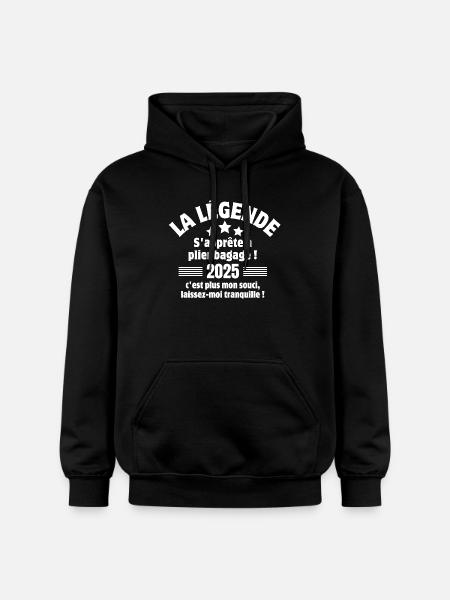 retirement, retire, I'm retired - Gildan Unisex Softstyle® Midweight Hoodie - black