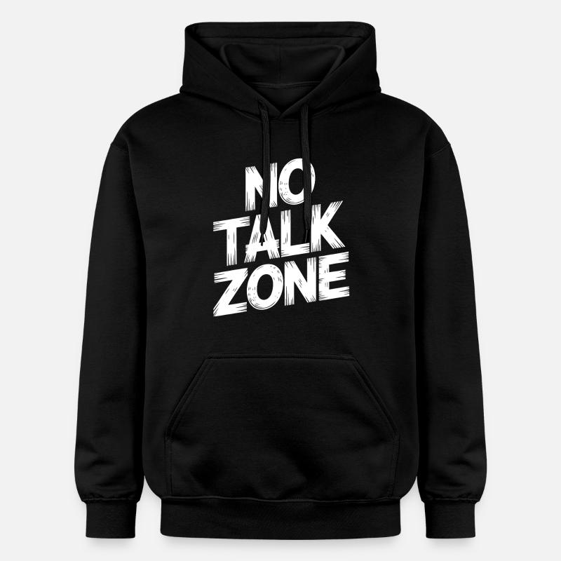 Zone d’interdiction de parler - Sweat à capuche Softstyle® Gildan Unisexe - noir