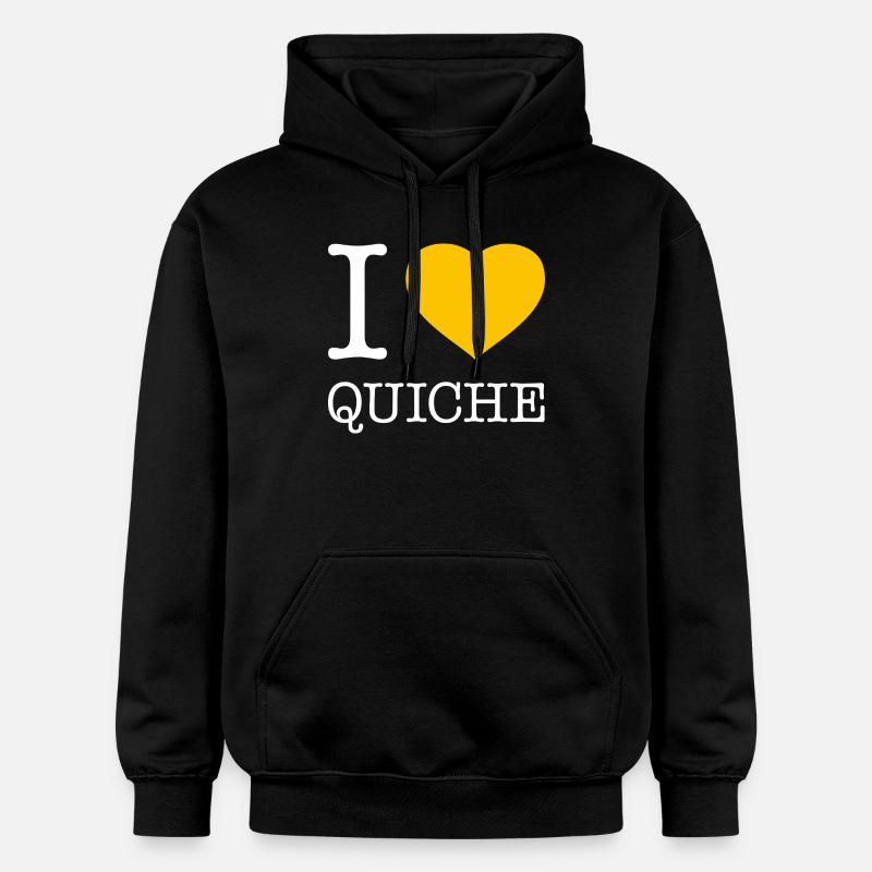 J’adore la quiche - Sweat à capuche Softstyle® Gildan Unisexe - noir