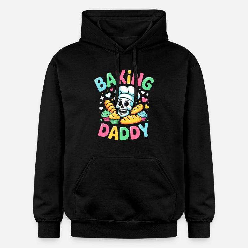 Cuisson Papa Crâne de cuisine - Sweat à capuche Softstyle® Gildan Unisexe - noir