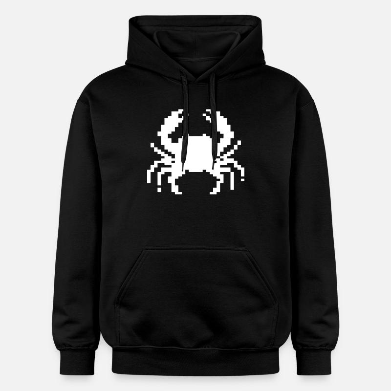 Conception du crabe pixel - Sweat à capuche Softstyle® Gildan Unisexe - noir