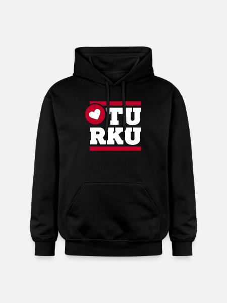 Ich liebe Turku City Pride - Gildan Unisex Softstyle® Midweight Hoodie - Schwarz